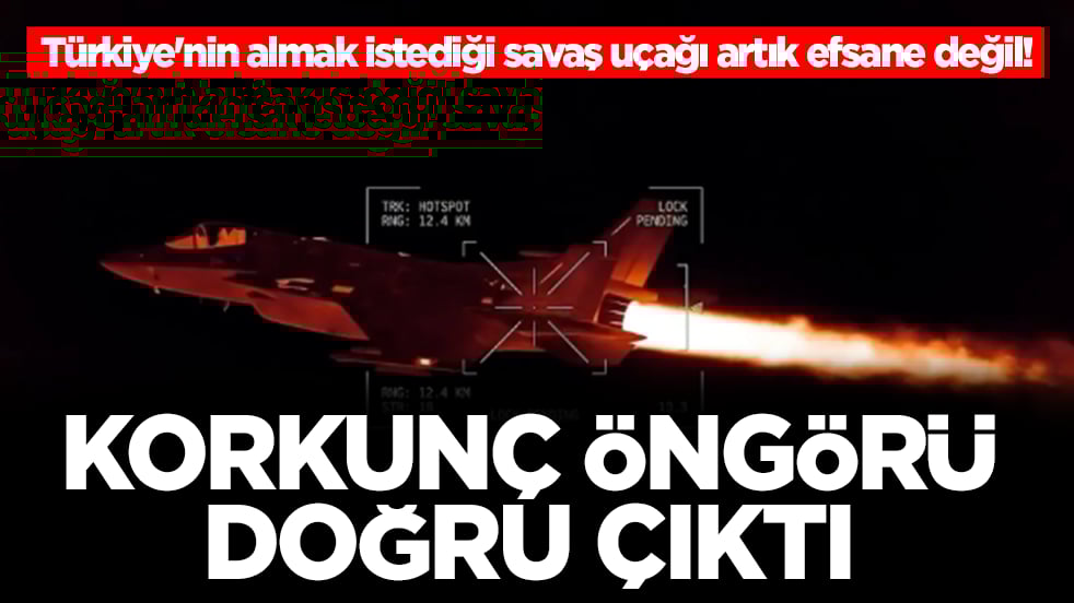 Türkiye'nin ısrarla almak istediği savaş uçağı artık efsane değil: Korkunç öngörü doğru çıktı