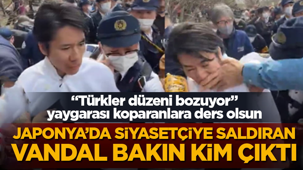 ‘Türkler düzeni bozuyor’ yaygarası koparanlara ders olsun! Japonya’da siyasetçiye saldıran vandal bakın kim çıktı