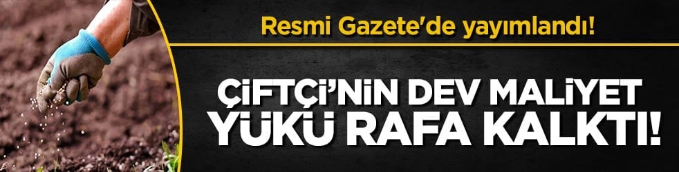 Üre ithalatında gümrük vergileri sıfırlandı
