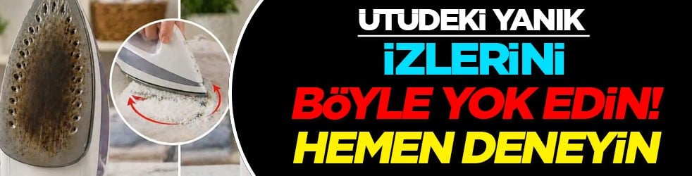 Ütü tabanındaki yanık izinin çözümü! Koyan ütüyü sıfırlıyor! Kireç açan yöntemi duyan katıyor! Duyanlar yaptılar 