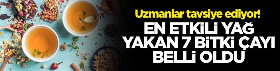 Uzmanlar tavsiye ediyor! En etkili yağ yakan 7 bitki çayı belli oldu