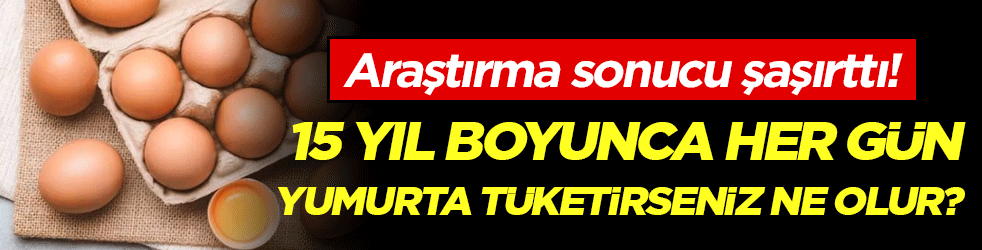 Uzmanlardan şaşırtan araştırma: 15 yıl boyunca her gün yumurta yerseniz ne olur? 