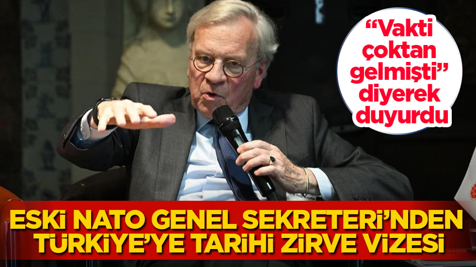 "Vakti çoktan gelmişti" diyerek duyurdu! Eski NATO Genel Sekreteri’nden Türkiye’ye tarihi zirve vizesi