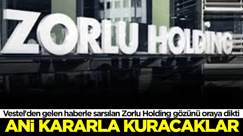 Vestel'den gelen haberle sarsılan Zorlu Holding gözünü oraya dikti: Ani kararla kuracaklar