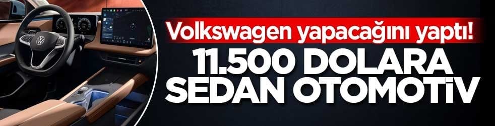 Volkswagen yapacağını yaptı! Sagitar S isimli sedanı tanıttı