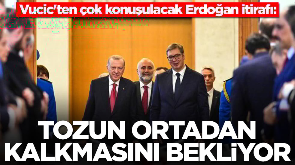Vucic'ten çok konuşulacak Erdoğan itirafı: Tozun ortadan kalkmasını bekliyor