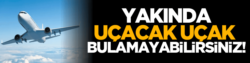 Yakında uçacak uçak bulamayabilirsiniz!