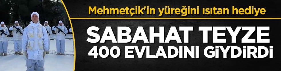 Yalova'dan Siirt'e gönül köprüsü: 75 yaşındaki Sabahat teyze Mehmetçik için 400 bere ördü!