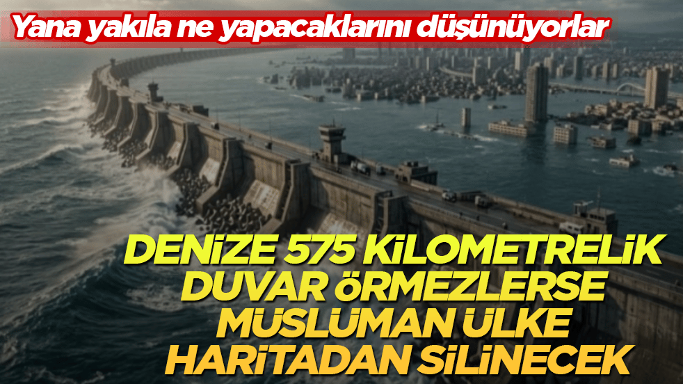 Yana yakıla ne yapacaklarını düşünüyorlar! Denize 575 kilometrelik duvar örmezlerse Müslüman ülke haritadan silinecek