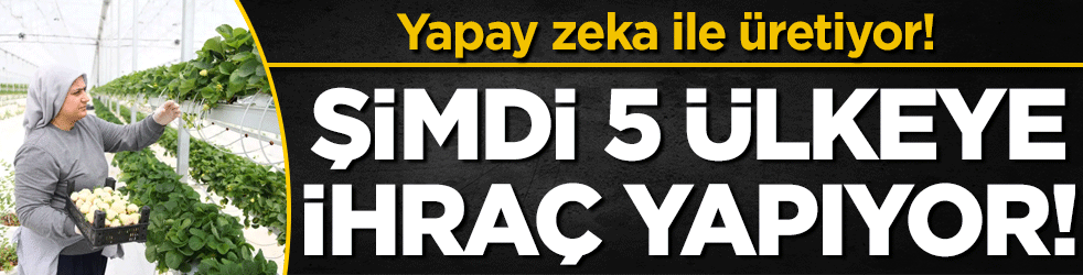 Yapay zeka ile üretiyor: 5 ülkeye ihraç ediyor!