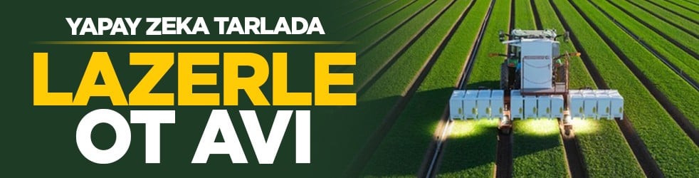 Yapay zeka tarlada: Lazerle ot avı