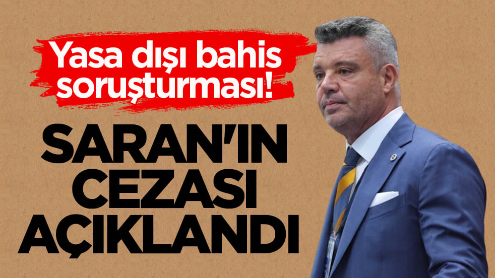 Sadettin Saran'ın cezası açıklandı