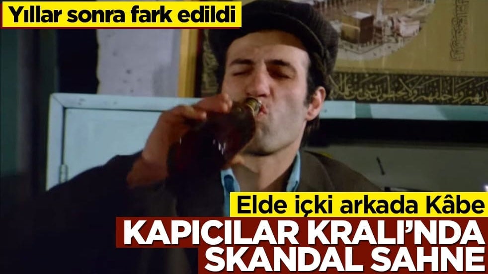 Yıllar sonra fark edildi! Elde içki arkada Kâbe… Kapıcılar Kralı’nda skandal sahne