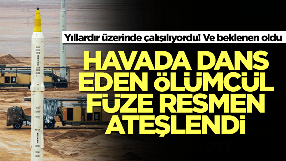 Yıllardır üzerinde çalışılıyordu! Ve beklenen oldu, havada dans eden ölümcül füze ateşlendi