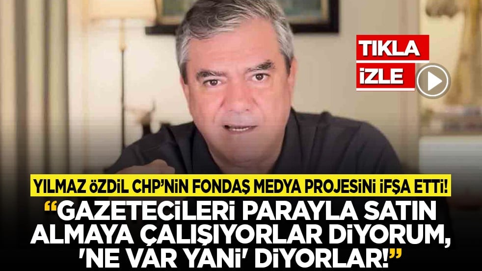 Yılmaz Özdil CHP’nin fondaş medya projesini ifşa etti! "Gazetecileri parayla satın almaya çalışıyorlar diyorum, 'Ne var yani' diyorlar!"