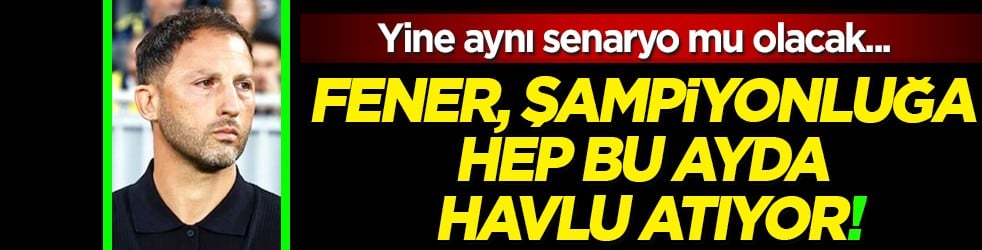 Yine aynı felaket mi? Fenerbahçe şampiyonluğu hep bu ayda havlu atıyor: Cevap böyle anlatıldı