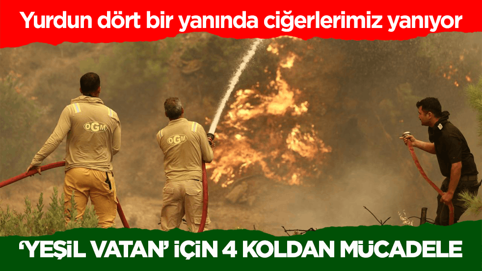 Yurdun dört bir yanında ciğerlerimiz yanıyor! ‘Yeşil vatan’ için 4 koldan mücadele