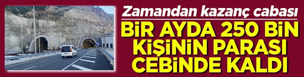 Zamandan kazanç cabası Bir ayda 250 bin kişinin parası cebinde kaldı