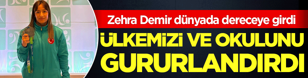 Zehra Demir dünyada dereceye girdi! Ülkemizi ve okulunu gururlandırdı