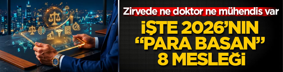 Zirvede ne doktor ne mühendis var! İşte 2026’nın "para basan" 8 mesleği
