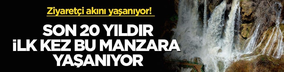Ziyaretçi akını yaşanıyor! Son 20 yıldır ilk kez bu manzara yaşanıyor