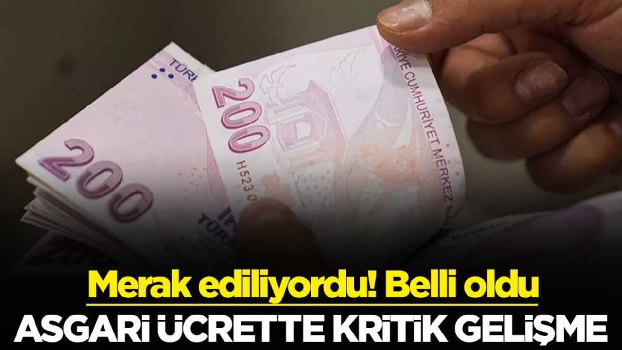 Asgari ücrette flaş gelişme! Asgari Ücret Tespit Komisyonu’nun ilk toplantısı 12 Aralık'ta