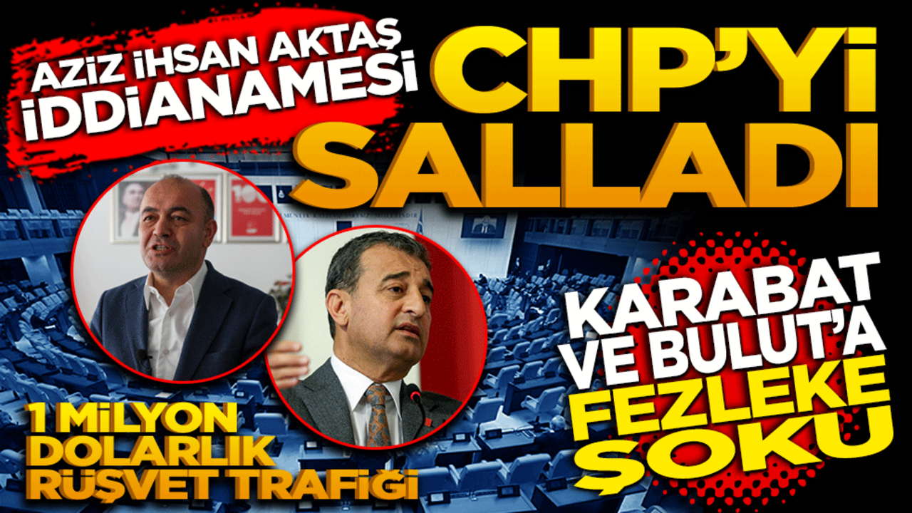 Aziz İhsan Aktaş iddianamesi CHP’yi salladı! Karabat ve Bulut’a fezleke şoku