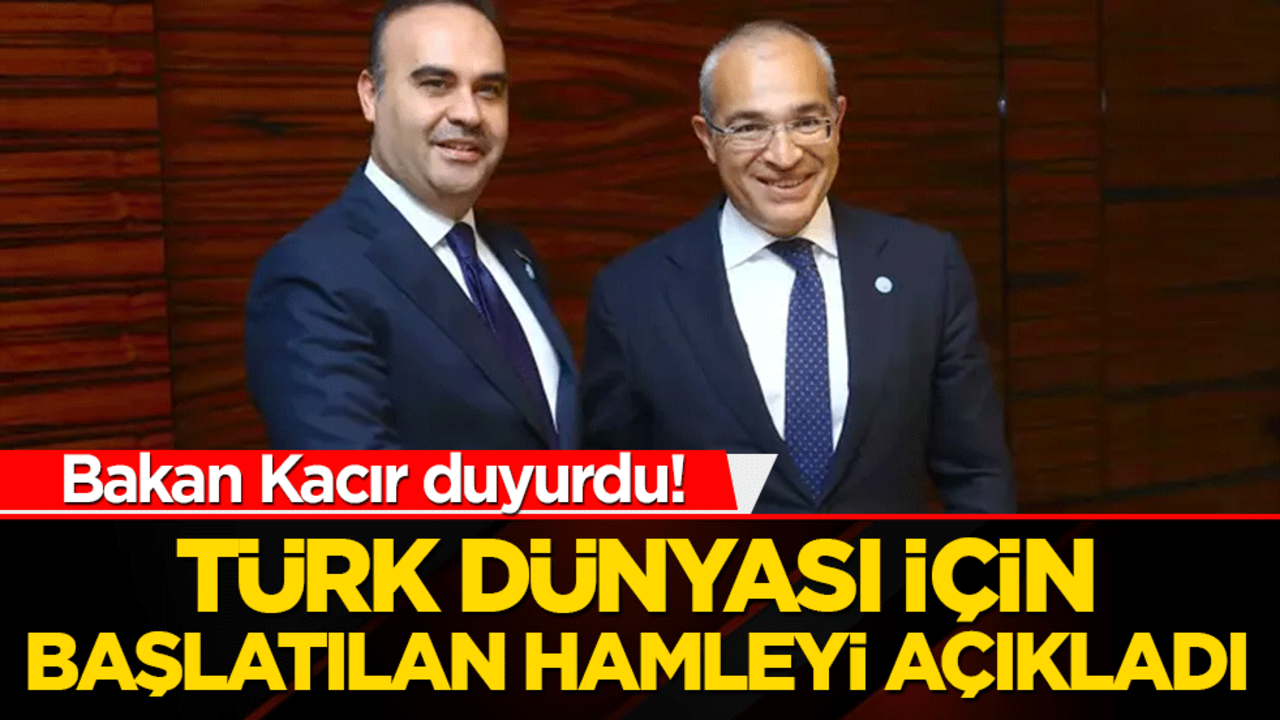 Bakan Kacır’dan kararlı duruş! Türk dünyası için teknoloji hamlesi başlatıldı