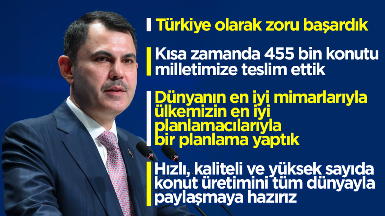 Bakan Kurum, deprem bölgesine gelen yabancı gazetecilerle buluştu! "Türkiye olarak zoru başardık"