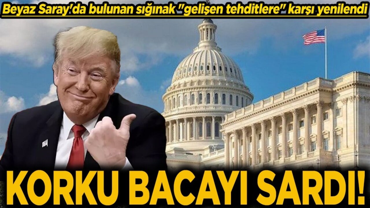Beyaz Saray'ın doğu kanadında bulunan sığınak "gelişen tehditlere" karşı yenilendi Korku bacayı sardı!