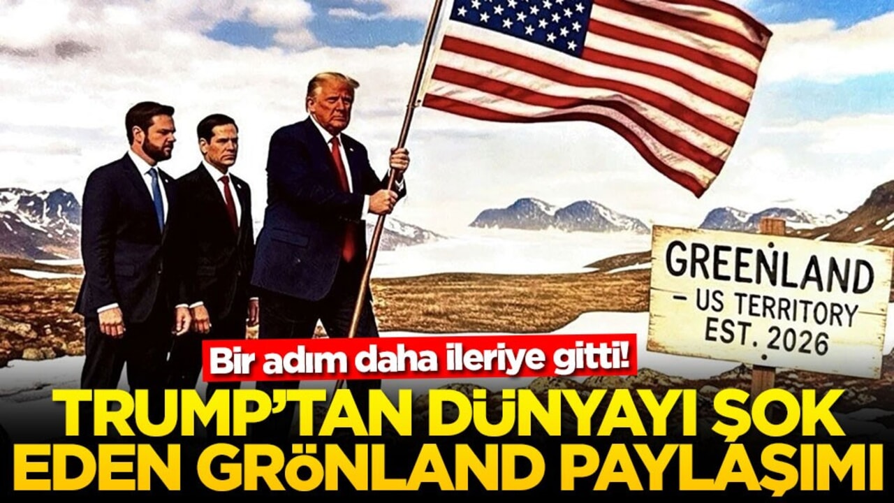 Bir adım daha ileriye gitti! Trump'ten dünyayı şok eden Grönland paylaşımı