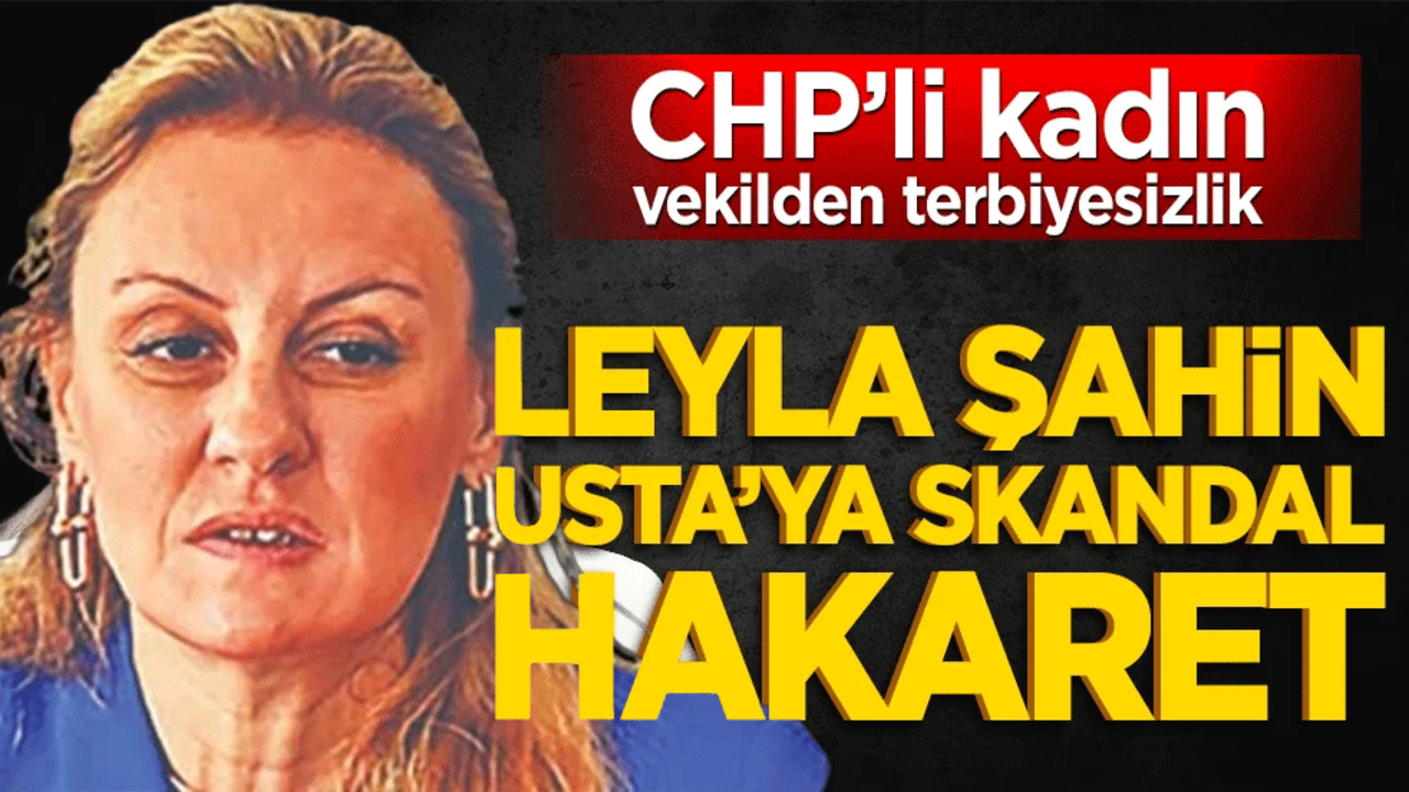 CHP’li kadın vekilden terbiyesizlik! Leyla Şahin Usta’ya skandal hakaret