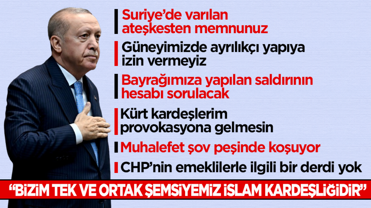 Cumhurbaşkanı Erdoğan’dan birlik çağrısı: "Bizim tek ve ortak bir şemsiyemiz var; O da İslam kardeşliğidir"