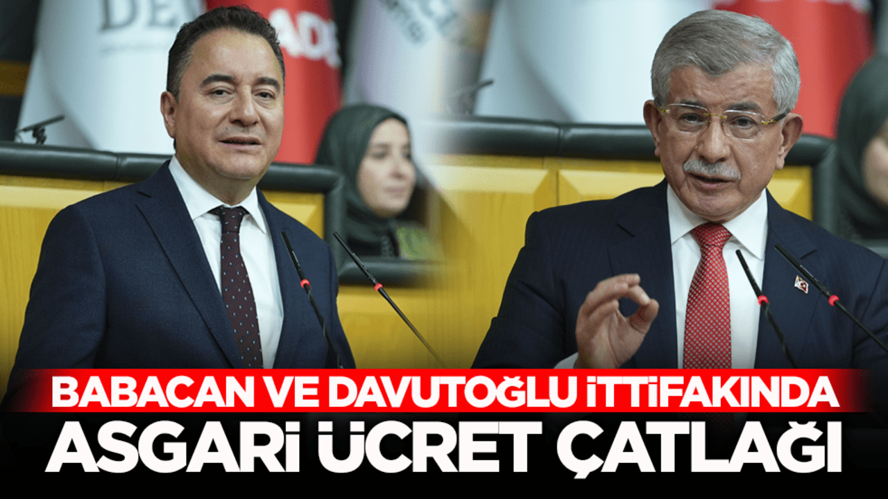 Daha iktidara gelemeden ayrıştılar! Davutoğlu ve Babacan ittifakında asgari ücret çatlağı