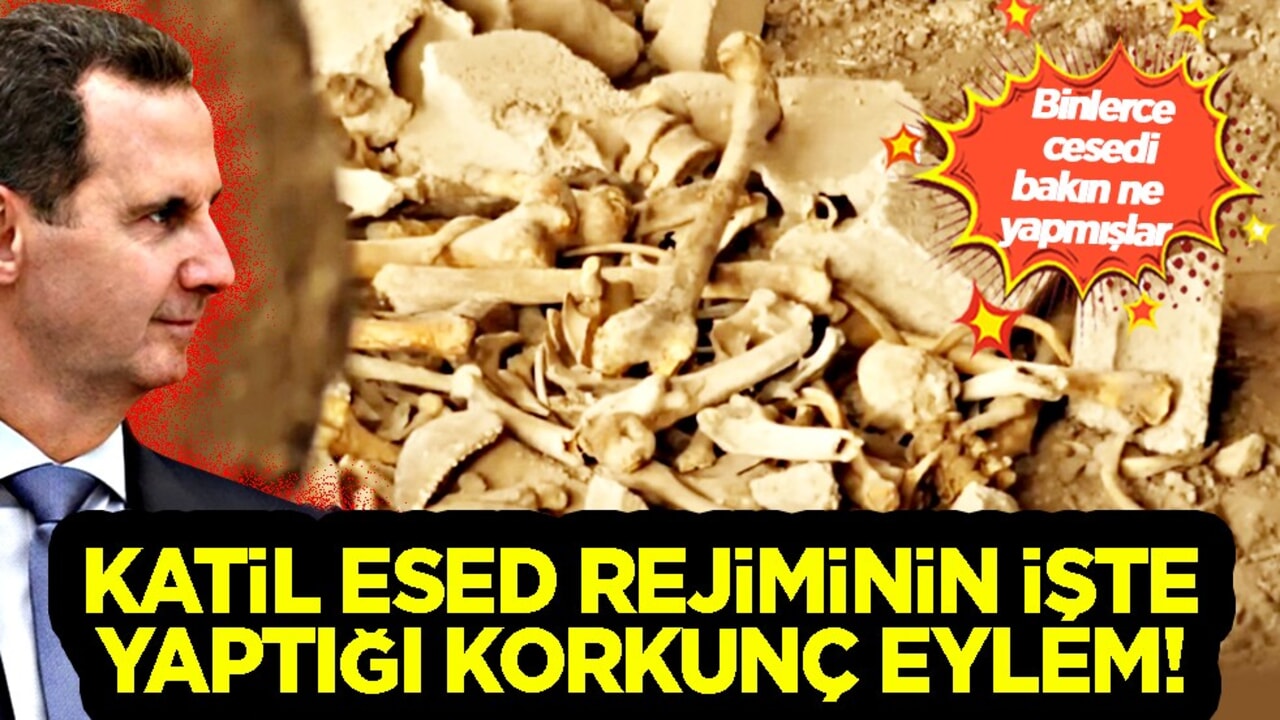 Esed rejiminin gizli katliam yaptığı toplu mezarları taşıdığı ortaya çıktı! On binlerce kişinin cesedi bulundu!