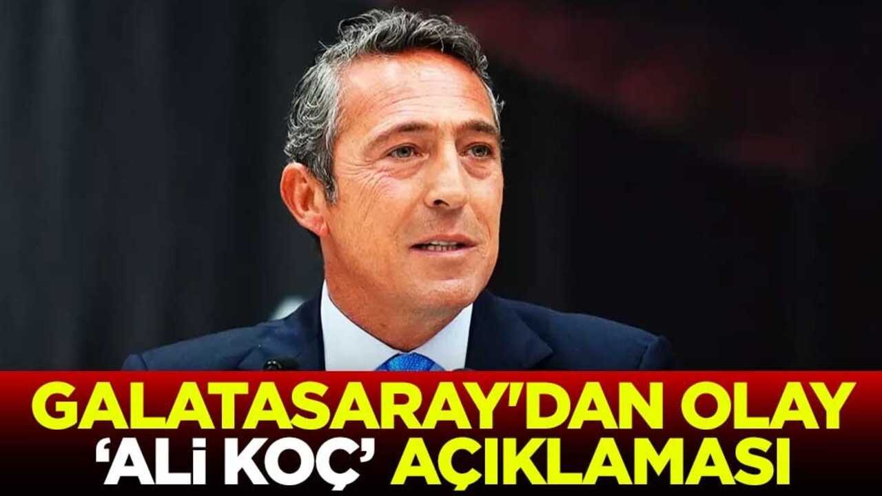 Galatasaray'dan olay "Ali Koç" açıklaması: Bu ülkenin sporu senden bıktı