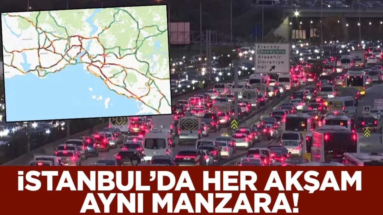 Her akşam aynı manzara! İstanbullu yine yolda kaldı