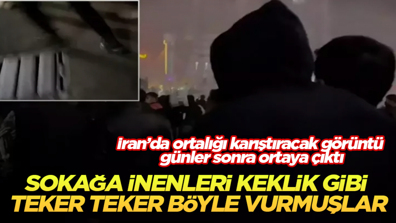İran’da ortalığı karıştıracak görüntü günler sonra ortaya çıktı! Sokağa inenleri keklik gibi teker teker böyle vurmuşlar
