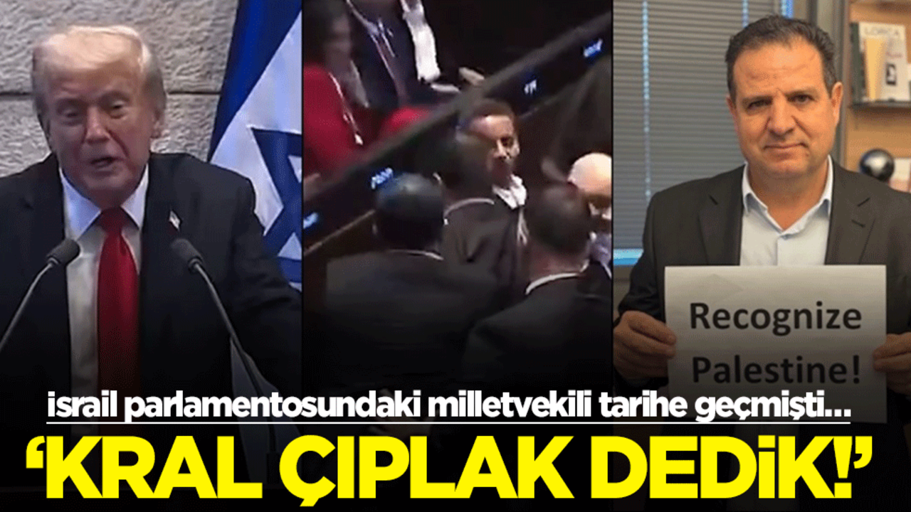 İsrail parlamentosundaki milletvekili tarihe geçmişti… ‘Kral çıplak dedik!’