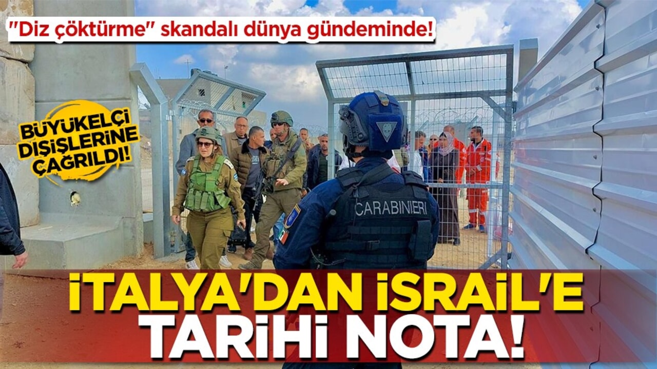 İtalya'dan İsrail'e sert muhtıra! Roma Büyükelçisi Dışişleri'ne çağrıldı