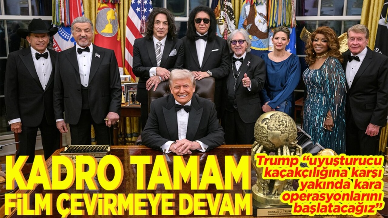 Kadro tamam film çevirmeye devam