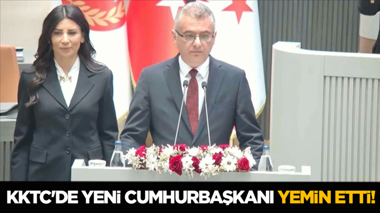 KKTC'de yeni Cumhurbaşkanı yemin etti!