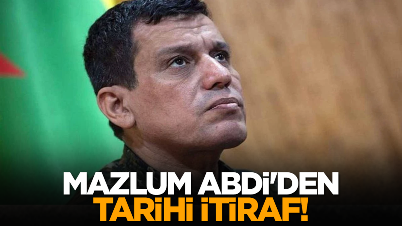 Mazlum Abdi'den tarihi itiraf!