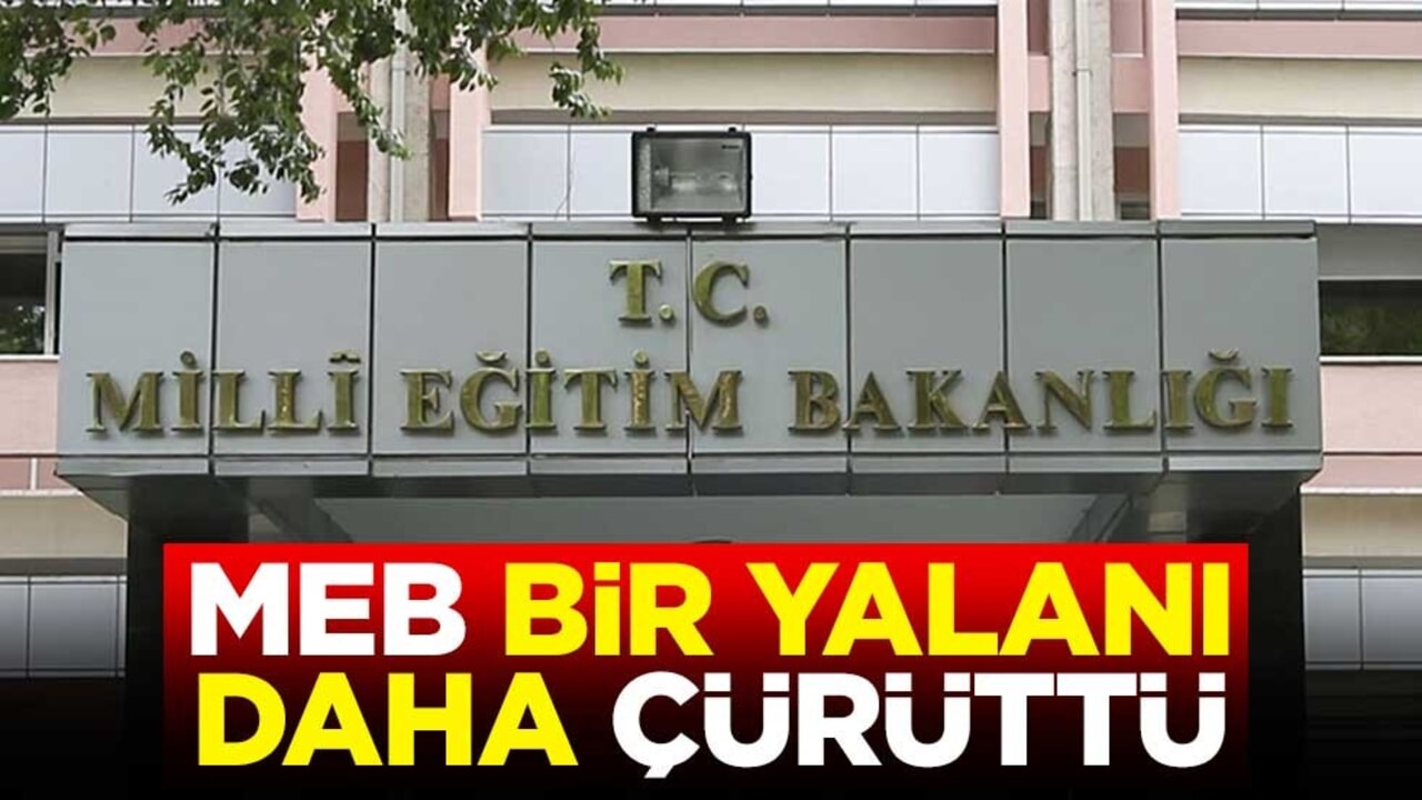 MEB, bir yalanı daha çürüttü