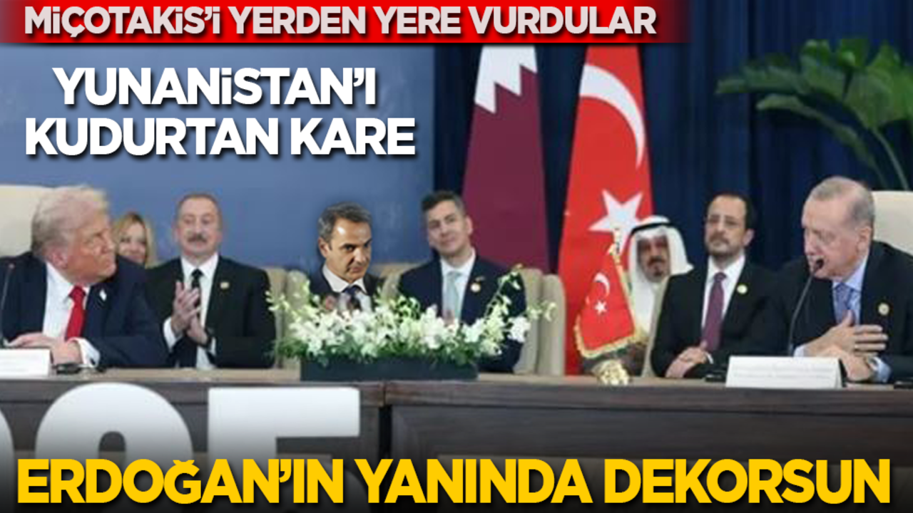 Miçotakis'i yerden yere vurdular: Erdoğan'ın yanında dekor oldun