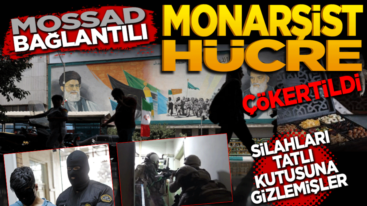 "MOSSAD bağlantılı monarşist hücre" çökertildi! Silahları tatlı kutularında gizlemişler