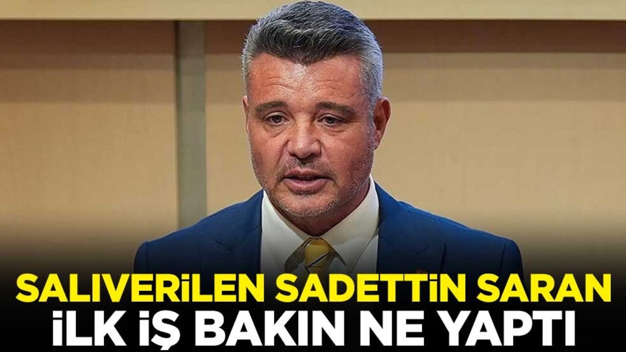 Salıverilen Sadettin Saran, Eyüpspor-Fenerbahçe maçına geldi