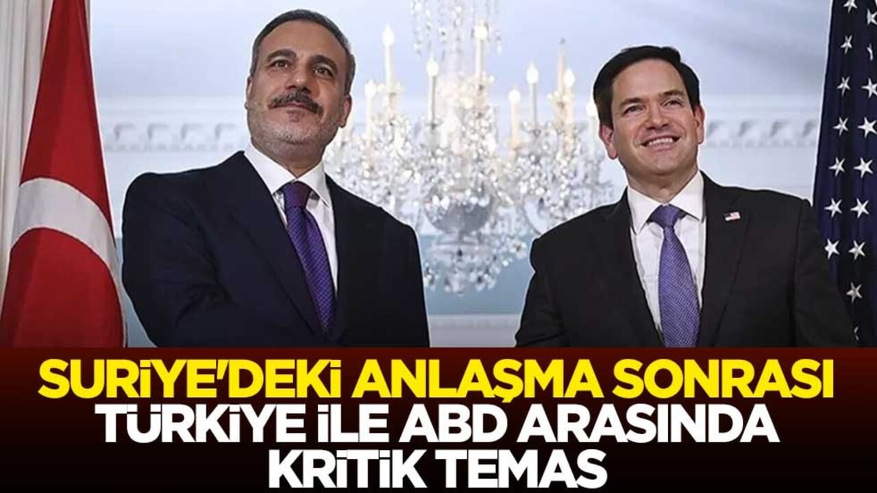 Suriye'deki anlaşma sonrası... Bakan Hakan Fidan, ABD'li mevkidaşı Rubio ile görüştü