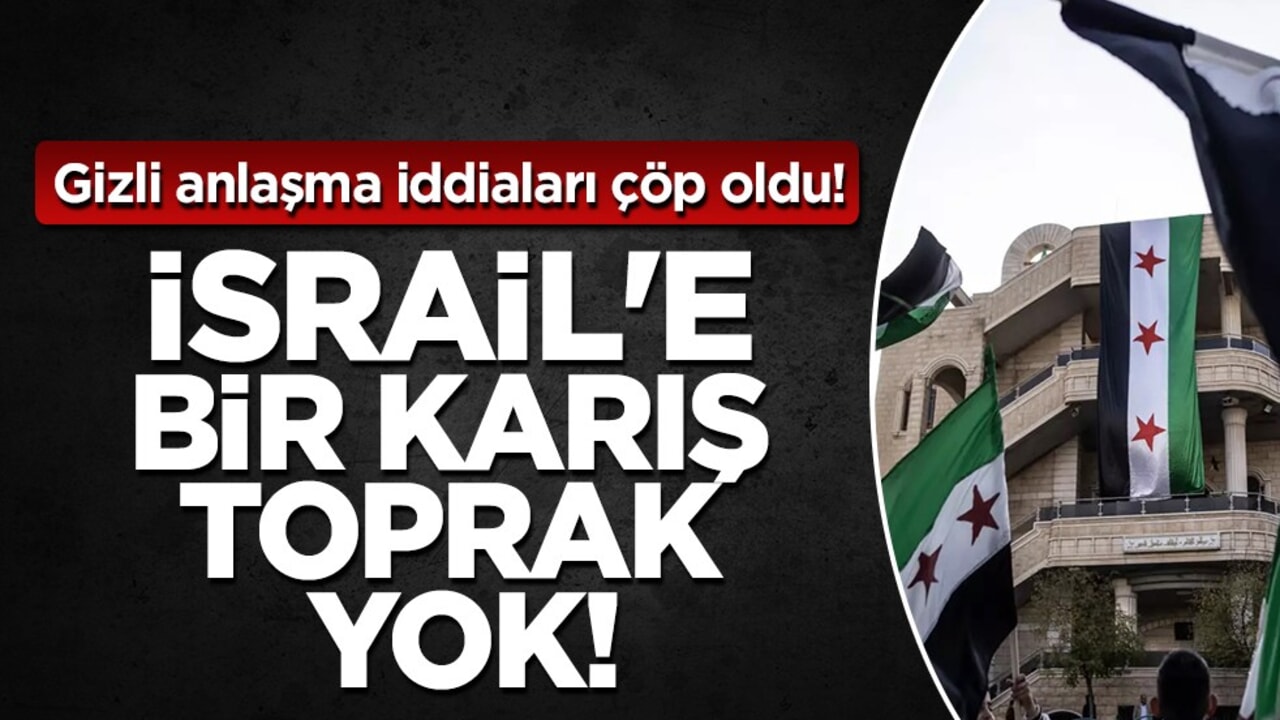 Suriyeli yetkiliden İsrail'e sert rest: Bir karış toprağı bile vermeyeceğiz!