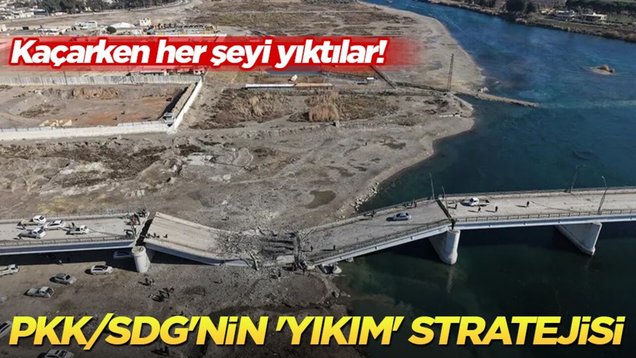 Terörün gerçek yüzü: SDG kaçarken Suriye'yi enkaza çevirdi, baraj altından cephanelik çıktı!